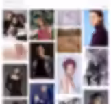 Template de um portfofolio mostrando diversas fotos de pessoas em estúdio e na natureza.