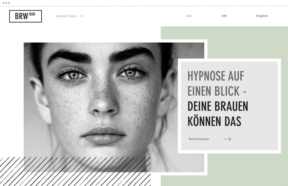 Website-Template für Schönheitssalons