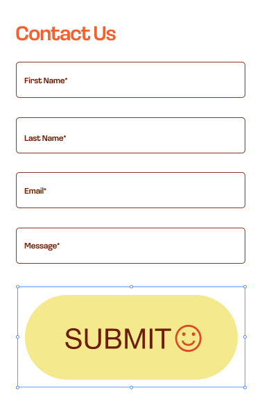 A contact form and an email made with Wix email marketing tools.