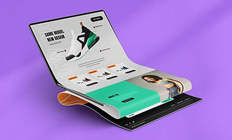 Exemple de landing page de vêtements de sport