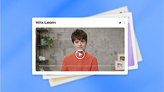 Utklipp av et kurs på Wix Learn.