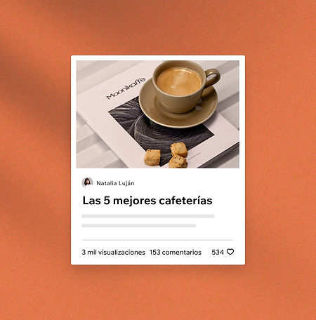 Entrada de blog sobre cafeterías