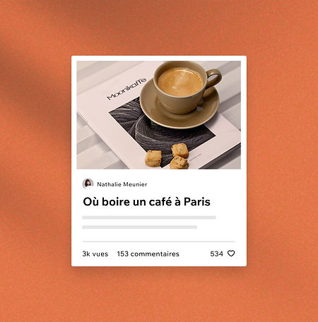 Article de blog sur les cafés à Paris