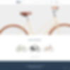 Website template for an urban bike eCommerce website