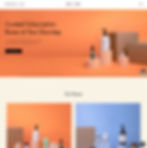 Website template for skincare and beauty eCommerce site
