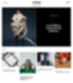 A Wix portfolio template for a for a design blog.