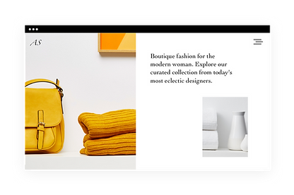 Fashion boutique website